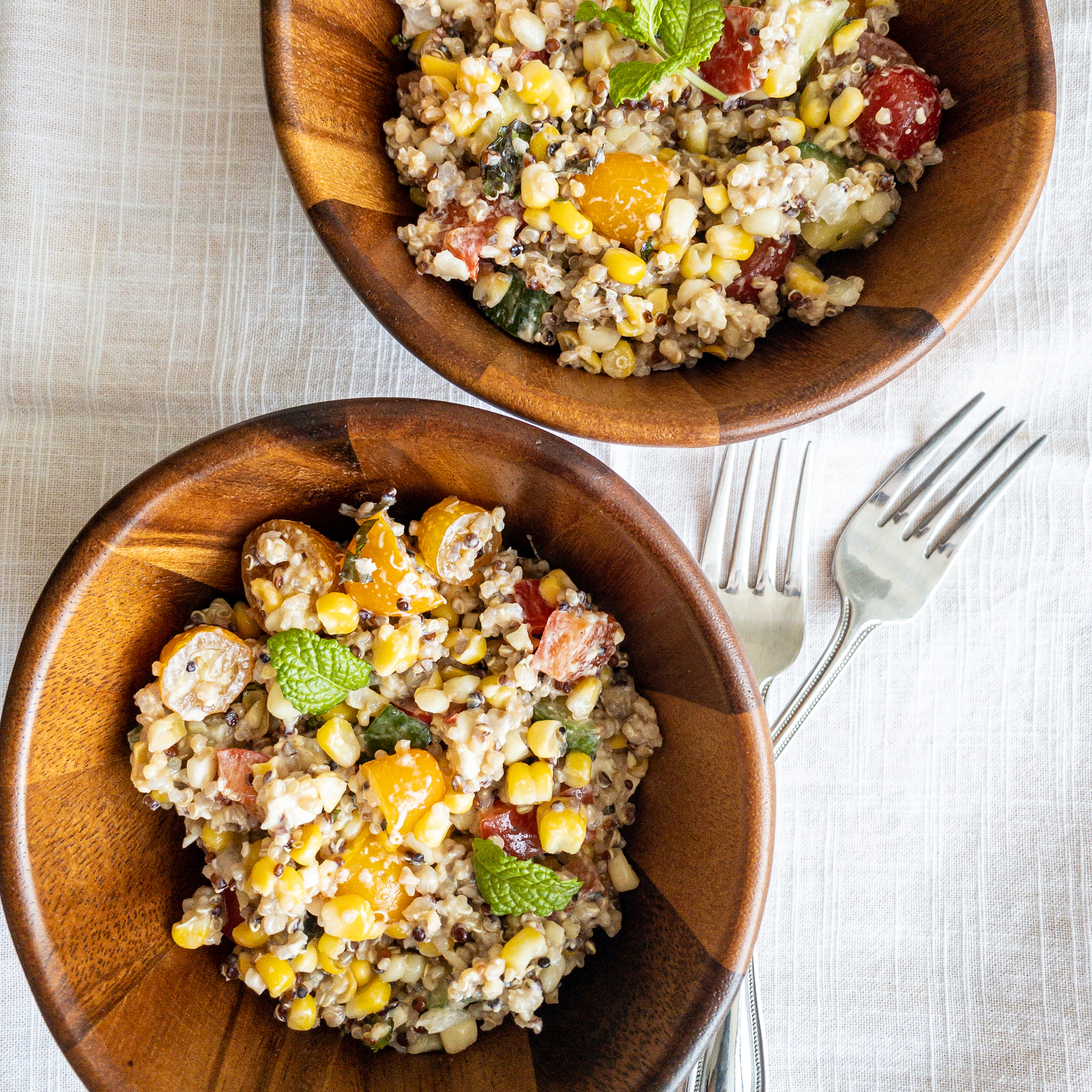 quinoa and corn